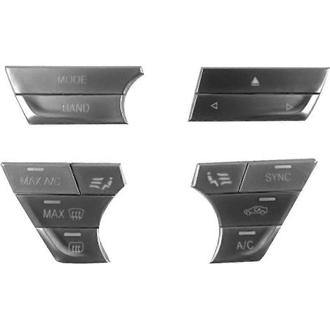 Cache-boutons de commande de climatisation pour console centraletableau de bord61316834463compatible BMW Série 56 et 7G30argent. (1/5)