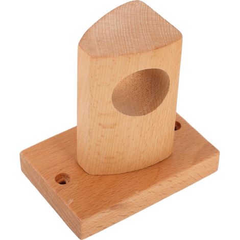 Support de tringle à vêtements en bois pour tringle à rideaux en bois - Support de tringle à rideau - Support de tringle pour rideaux de douche, tringle à vêtements, rideau (1/5)