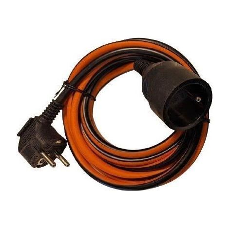 Prolongateur Dual color - CHACON - Noir / Orange - H05VV-F 3G1,5 - 10 m