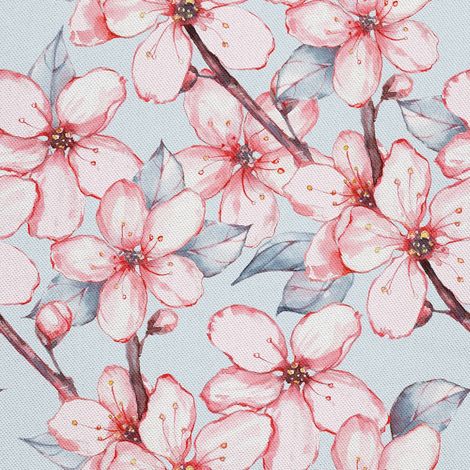 Tissus décoratifs d'extérieur Oxford - motif jardin japonais (1/5)