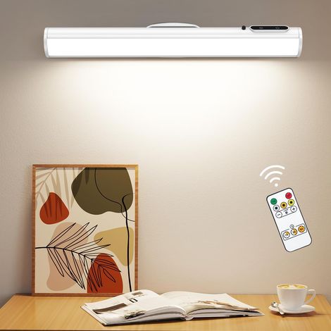 1 Barre LED Rechargeable USB, 4000mAh, Lumière Magnétique Avec Télécommande, Pour Placard, Armoire, Vitrine