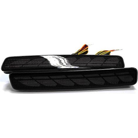 Paire de feux de pare-chocs arrière pour Toyota NOAH VOXY 80 et Prius série 40, feux de pare-chocs arrière à LED dynamiques noirs