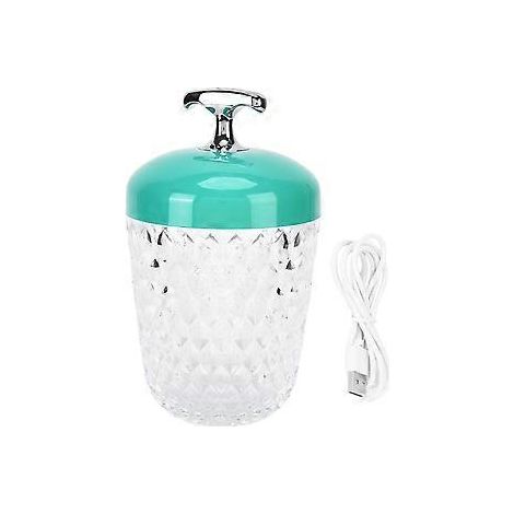 LED-Kristall-Tischleuchte, 3 Farben dimmbar, USB-aufladbar, Nachttischlampe, Heimdekoration