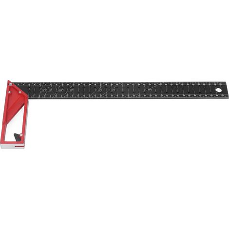 Équerre de menuiserie multi-angle professionnelle en alliage d'aluminium en L 40cm (15.7in) pour tracer et mesurer précise. (1/5)