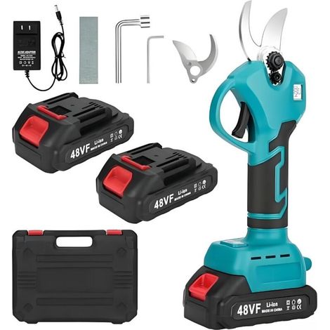 Sécateurs électriques, sécateurs sans fil, sécateurs à lames, outils de jardinage utilisés pour la taille des branches.