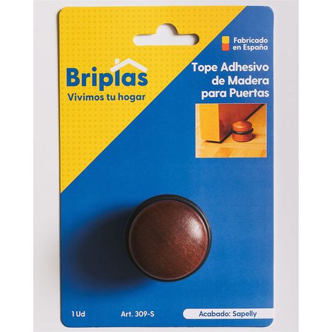 Butée de porte adhésive en bois cylindre 1U Sapelly