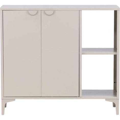 Piring buffet 2 portes, 2 étagères beige. (1/5)