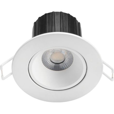 Philips Spot LED encastrable ABROSA, intensité variable, 9W, 7x7x6 cm, Blanc (1/3)