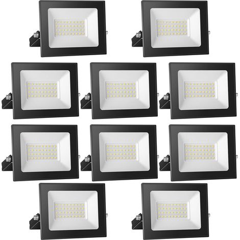 Spot LED 12V DC, 30W Superlight LED Projecteur IP65 étanche, 3000K blanc chaud LED Lampes murales d'extérieur, 3000LM LED Projecteur Idéal pour jardin, cour, terrasse, garage,10-pièces (1/5)