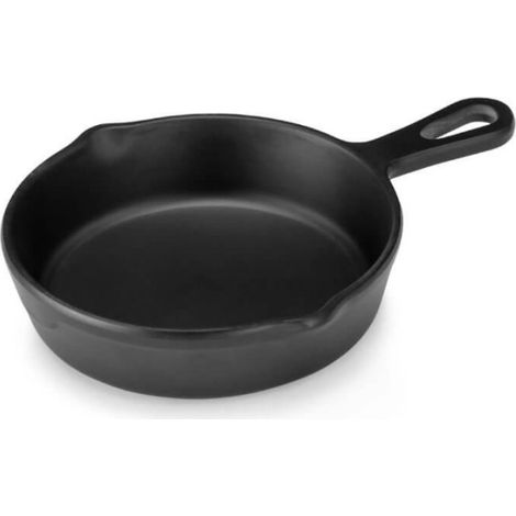 Mini Poêle Ronde Mélamine Noir Ø 11 cm - Pujadas