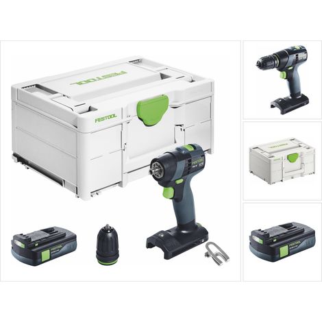 Trapano avvitatore a batteria Festool TXS 18-Basic 18 V 40 Nm brushless + 1x batteria ricaricabile 3,0 Ah + systainer - senza caricatore