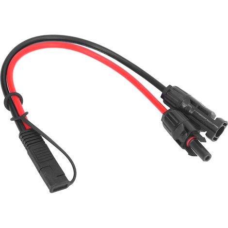 Connecteurs pour câbles de panneaux solaires, adaptateur SAE, 10 AWG, 0,35 m, câble solaire, fil de cuivre pour camping-car (1/5)