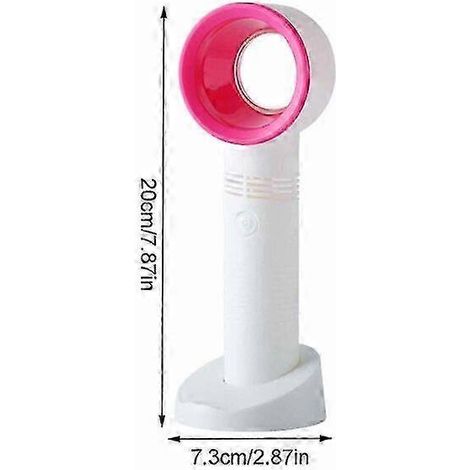 Ventilateur portable sans pales, disponible en trois couleurs, rechargeable et réglable à plusieurs vitesses