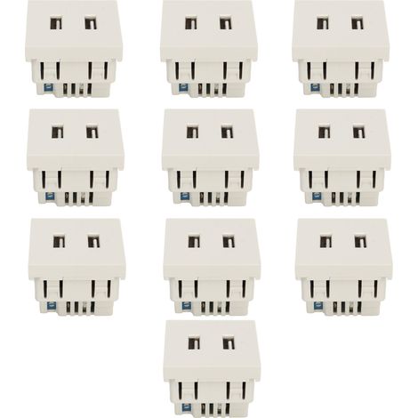 Lot de 10 Prises murales USB 10W 2 Ports Chargeur DC5V 2A Prise Électrique AC110-250V pour Camping-car Hôtel Maison (1/5)