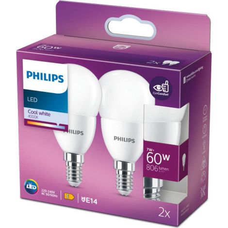 Bombilla LED Philips/Signify P48 E14 7W 806Lm 4000ºK Mate  15000H [PH-8719514310230]