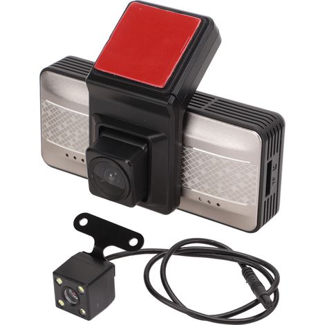 Caméra embarquée DVR 1440p pour voiture, enregistrement en boucle grand angle 170°, double objectif et détection de mouvement. (1/5)
