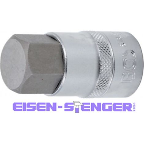 BGS - Bit-Einsatz Antrieb Innenvierkant 12,5 mm (1/2") Innensechskant 22 mm - 5184-H22
