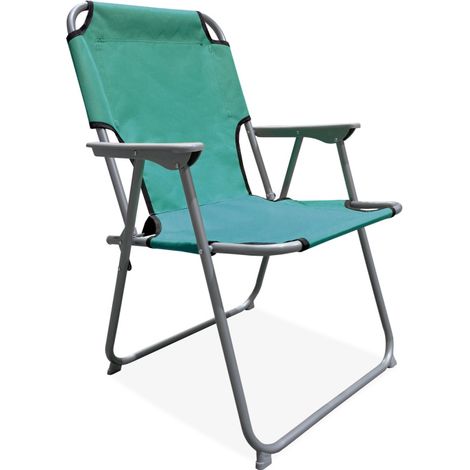 Linder Exclusiv Klappstuhl Oxford PO2600P Petrol – Campingstuhl & Angelstuhl, bis 100 kg, Dunkelgrau Faltbar Stuhl, Gartenstuhl