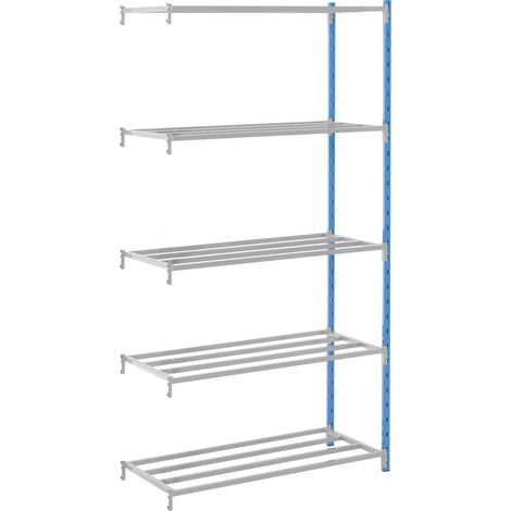 Manorga, Rayonnage emboîtable, à tablettes tubulaires, h x l x