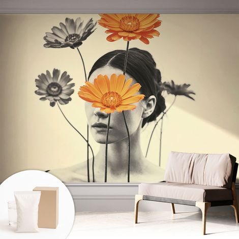 Fototapete Vliestapete mit Kleber - modern Wohnzimmer - Wanddekoration - einfach anzubringen Surrealistische Vision 312x219 cm (1/5)