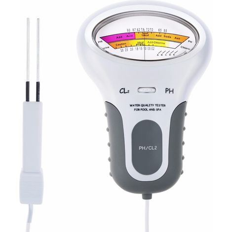 Kit portable pour tester la qualité de l'eau, mesurer le pH et les niveaux de chlore dans les aquariums, les piscines, les spas, les puits et les robinets. (1/5)