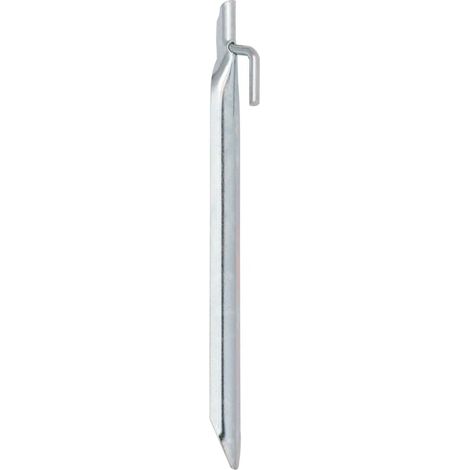 Piquets de tente 24pcs en forme de V 24cm Ø20mm acier galvanisé (1/5)