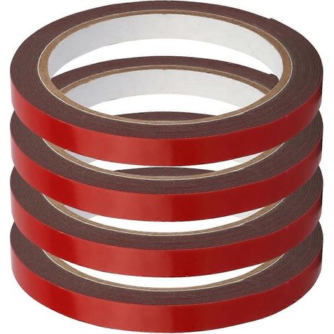 rouleaux de ruban adhésif double face pour voiture, ruban adhésif de fixation résistant -- (1/5)