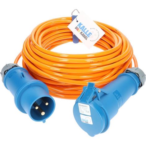 Kalle Verlängerungskabel CEE 230V 32A 4,0mm² Extreme Signal Orange IP44 5 Meter