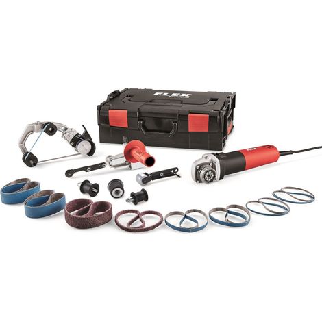 Flex Rohrbandschleifer und Bandfeile TRINOXFLEX BRE 8-4 INOX Set