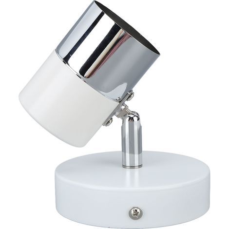 GU10-Wandsteckdose, 350° drehbar, 90° vertikal verstellbar, Metallmontage, 85–265 V (1/5)