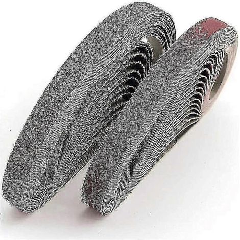 Lot de 30 bandes abrasives 13 x 457 mm pour ponceuses à bande Black & Decker (1/5)