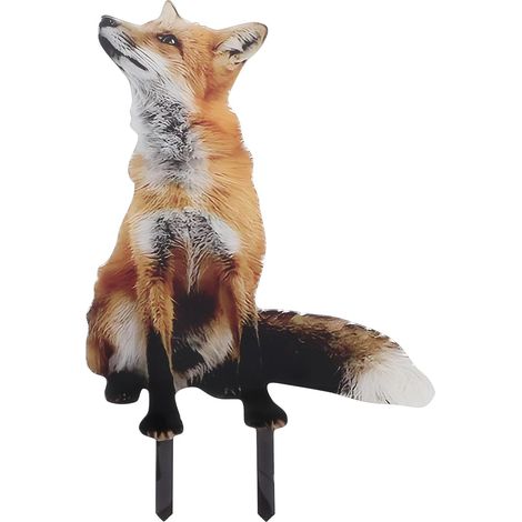 Fuchs Bodenschild aus Acryl mit hohem dekorativen Wert für