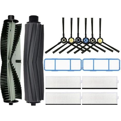 Para SSR1 SSR1 A7 A9S V8 V8S X750 X800 X785 V80 Cepillo lateral principal de goma para filtro HEPA (1/5)