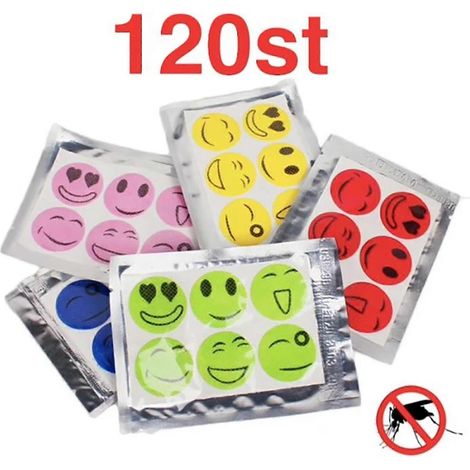 Autocollants anti-moustiques (120 pièces) - Multicolores