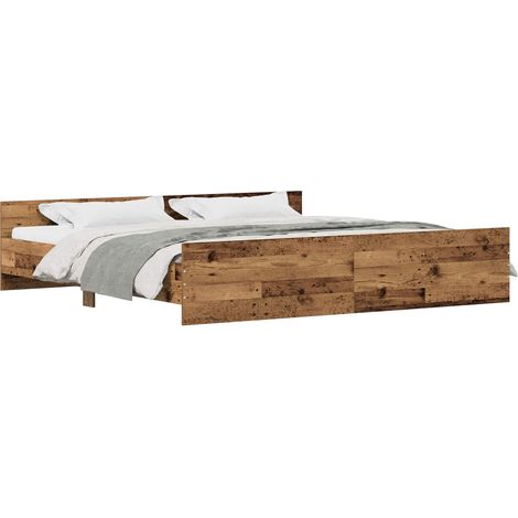 Maison Exclusive - Struttura del letto Legno vecchio 203 x 203 x 50 cm (1/5)