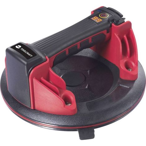 [NEUWERTIG] B-Ware Toolcraft Akku-Saugheber Tragkraft 168 kg Heben Transportieren 205 mm Ø 98 mm (1/2)