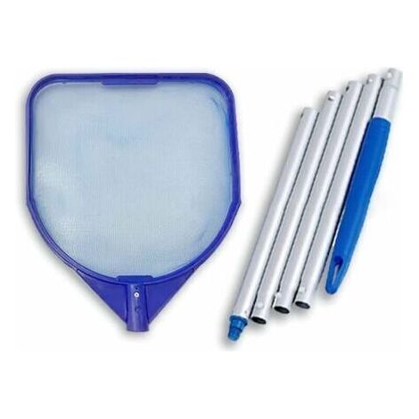 Epuisette de Surface,Epuisette de Surface pour Piscine, Epuisette Piscine avec Manche, Filet à Mailles Fines,153 cm, pour Piscine, Spa, Bassins, Fontaines, Aquarium (1/5)