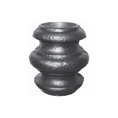 Garniture pour barreaux de Ø40mm - Hauteur 80mm largeur 70mm -Fer forgé - À souder - DECO FER FORGE