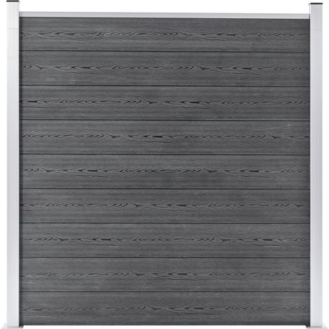 vidaXL Pannello di Recinzione in WPC 180x186 cm Grigio (1/5)