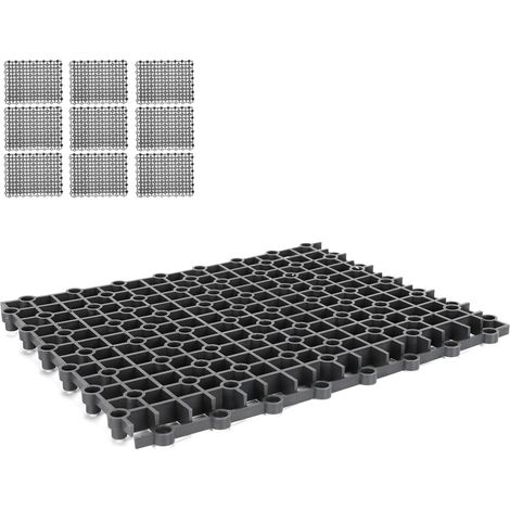 Lot de 10 panneaux de séparation multifonctions pour aquarium, avec filtre de fond. 10 panneaux de séparation noirs. (1/5)
