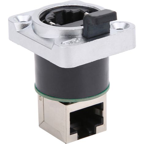 Connecteur RJ45 coudé, étanche, isolant rond, matériau PA, fiche aviation YTRJ45 (1/5)
