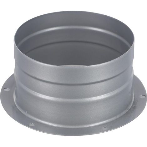 100 mm Connecteur de conduit de ventilation à bride en métal, adaptateur de bride de tuyau mural pour ventilateurs de conduit, aérations de cuisine, ventilateurs d'échappement, hottes de cuisinière (1/4)