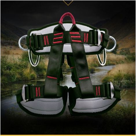 Harnais de Sécurité Escalade et Élagage, Baudrier Antichute pour Travaux en Hauteur, Chantiers Électriques, Alpinisme, Ceinture de Maintien pour Opérateurs, Construction (1/5)