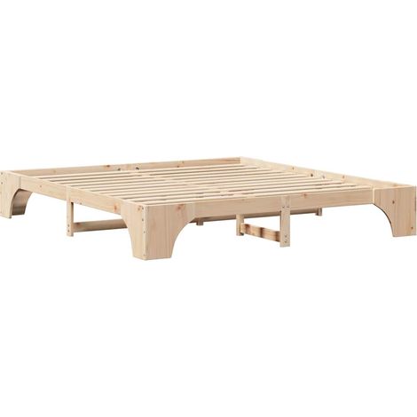 Lit double,Lit adulte,Cadre de lit Pin massif 180 x 200 cm Bois massif en pin CFW1069898 (1/5)