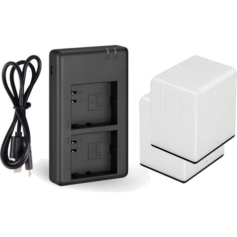 2-fach Ladegerät + 2x Akku 3000mAh für Arlo Go Kamera inkl. Micro-USB Kabel - ersetzt DU-A2, DU-A1, A-2 - Ladestation Ladekabel (1/3)
