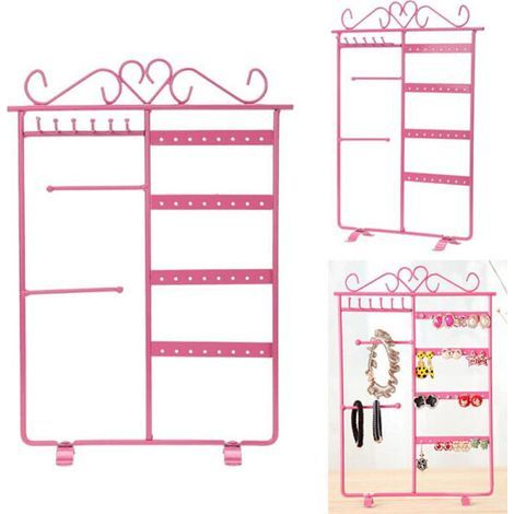 Convient au présentoir à bijoux en métal rose Leman Practical (1/2)