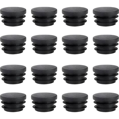 16 tappi terminali per tubi rotondi da 22 mm, pali per recinzioni rotondi in polietilene ad alta resistenza, tappi terminali da 22 mm per la copertura di tubi in acciaio, tubi in acciaio (1/5)