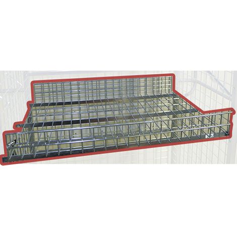 Kongamek Gitterboden 885x615x100mm als Zubehör für Kommissionierwagen Modul 300