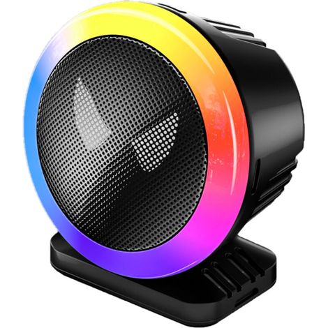 Lampe LED RGB à commande vocale, lampe d'ambiance musicale colorée pour voiture, lumière de bureau créative avec microphone (1/5)