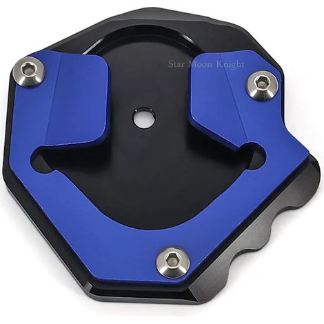 (Bleu) Compatible avec Yamaha XT 1200 Z Super Ténéré 1200 XT1200Z XT1200ZE. Béquille latérale, extension et support de pied Maxpower. (1/4)